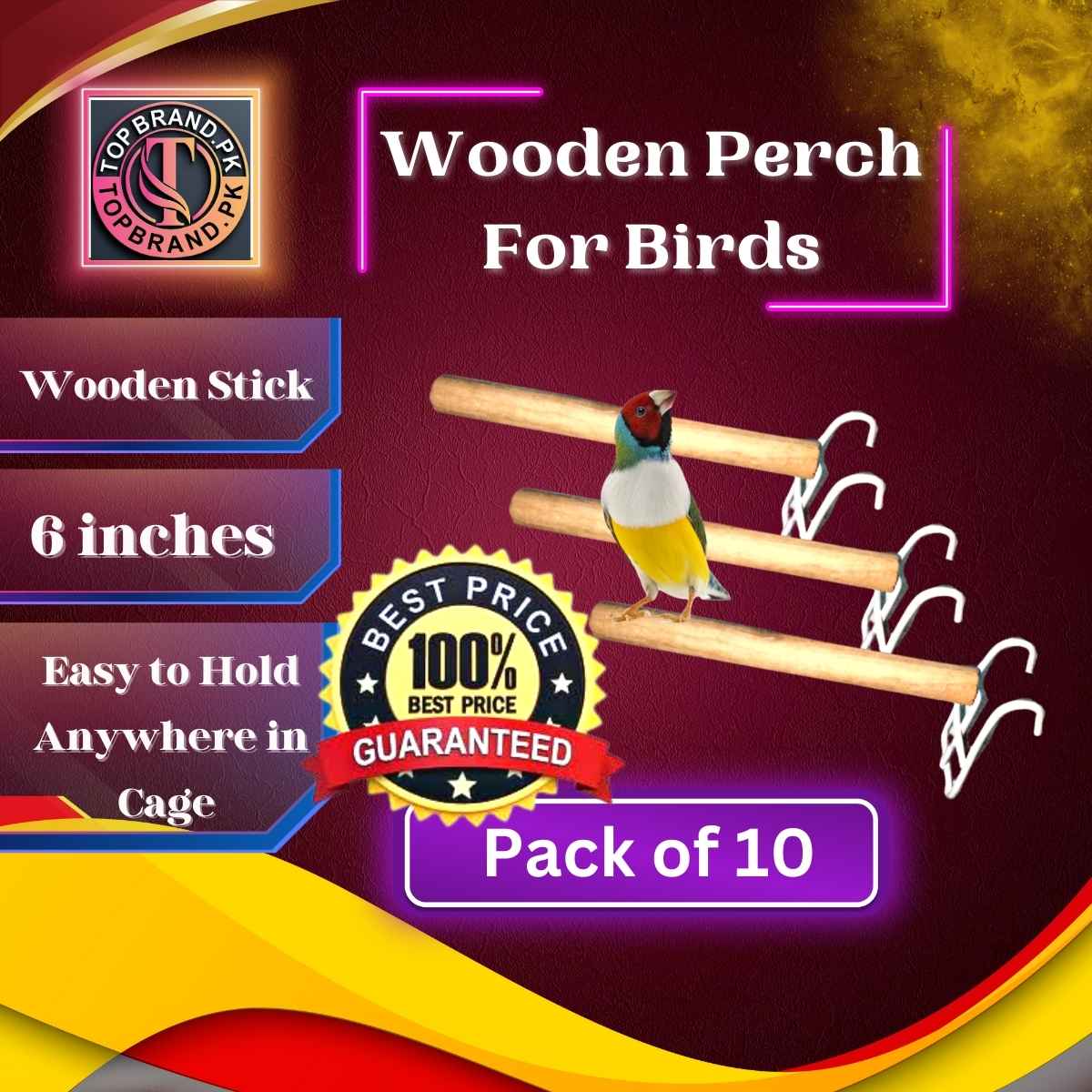 Wooden Perch for Breeding Box