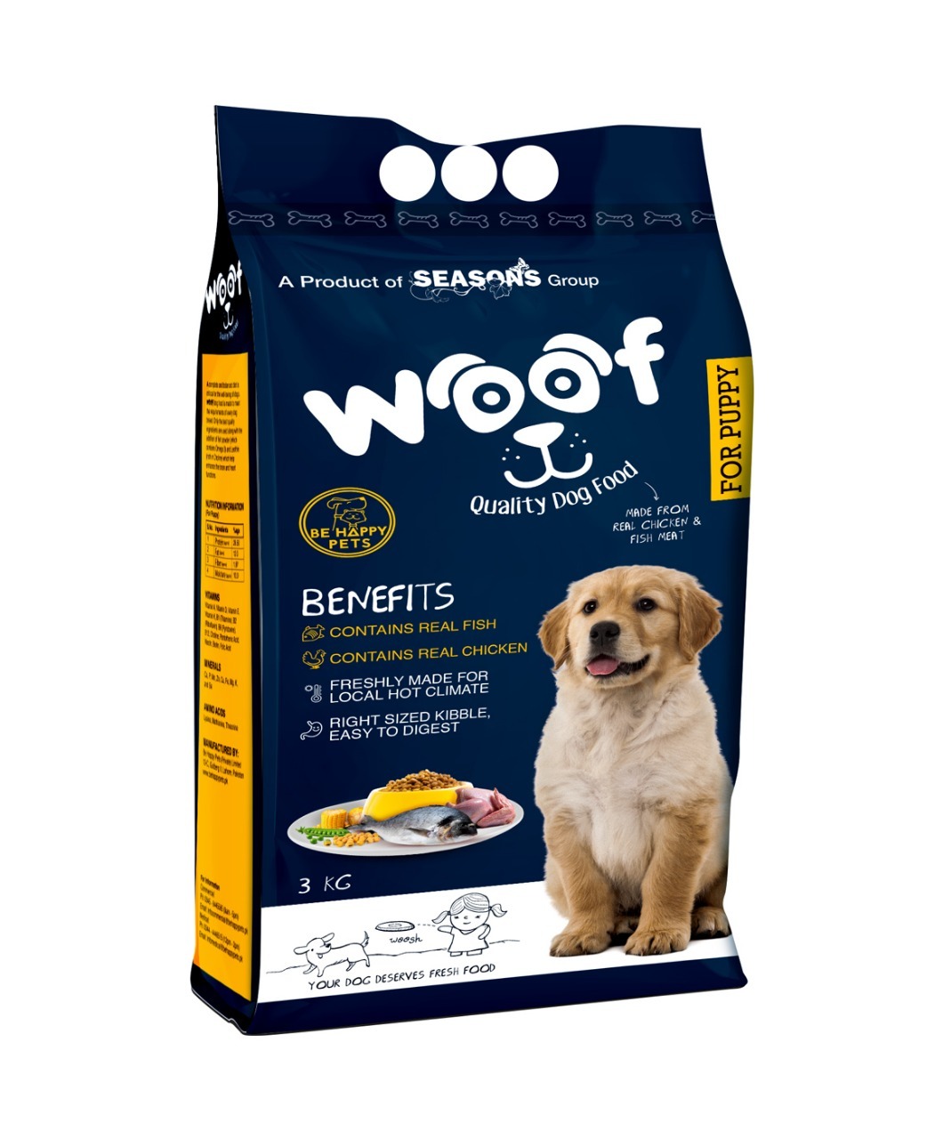 Woof Puppy Food – 3 KG