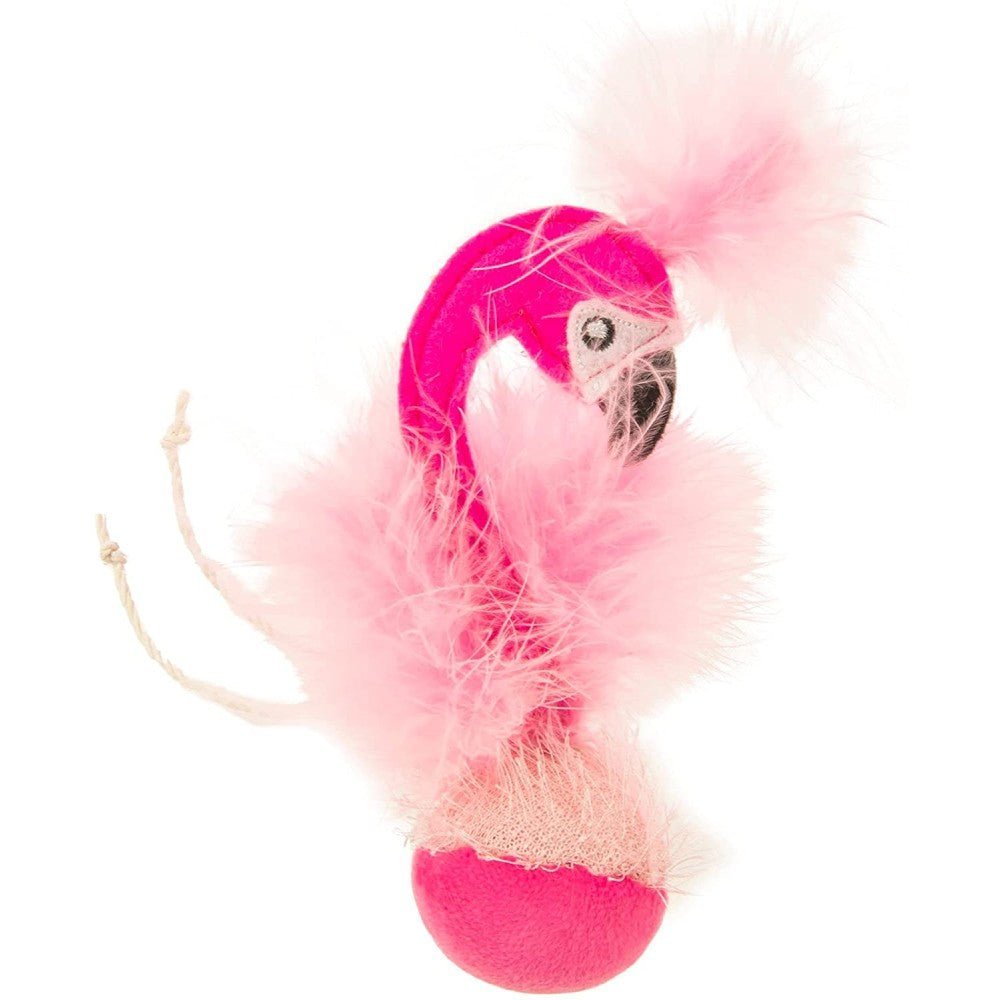 PetlinksĀ® Frisky Flamingo Sound Cat Toy