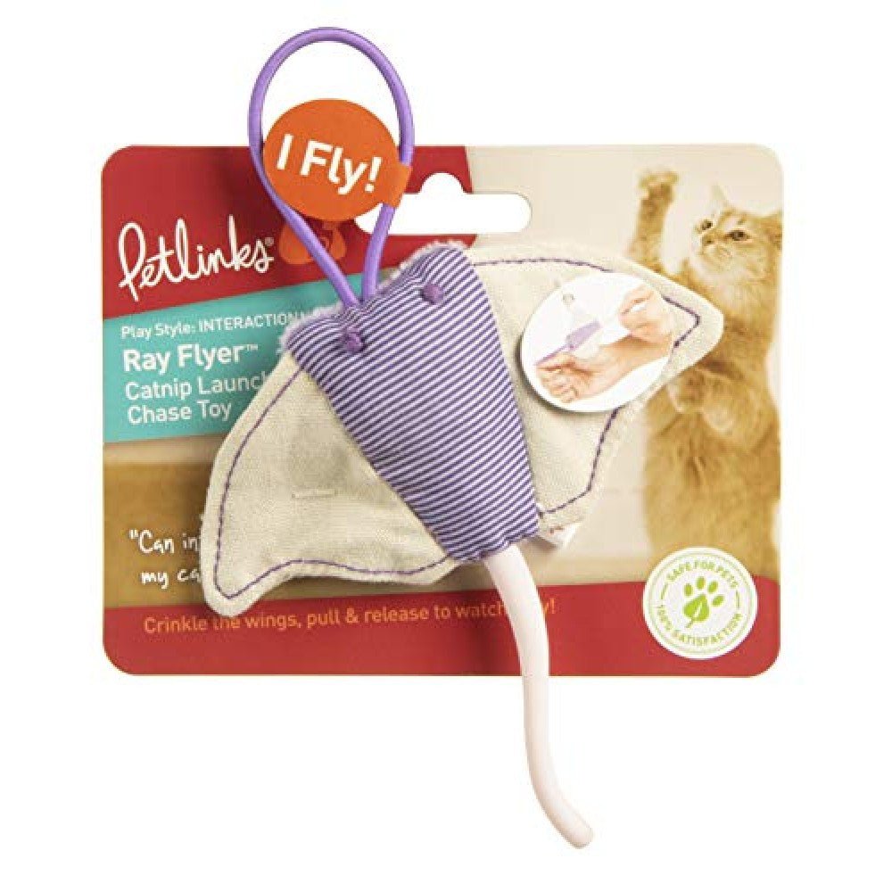 Petlinks® Ray Flyer⢠Stingray Launcher Catnip Cat Toy
