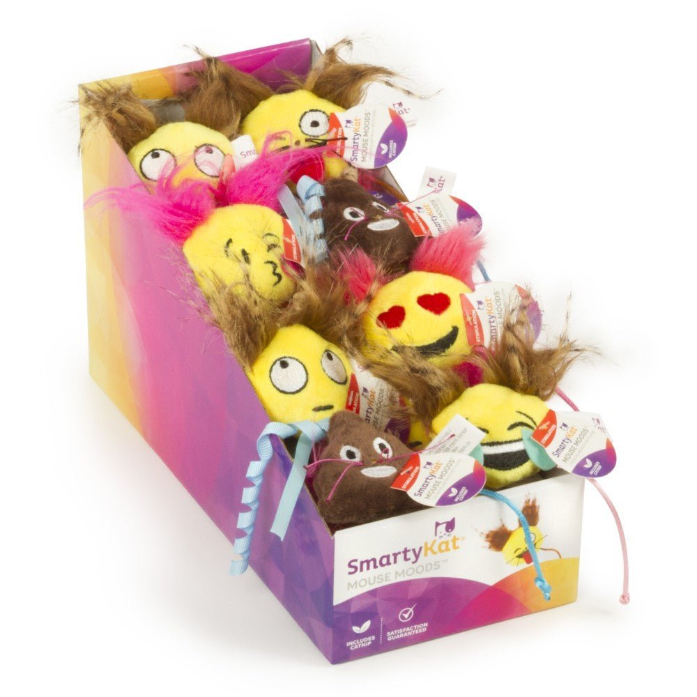 SmartyKat® Mouse Moods™ Emoji Catnip Cat Toys