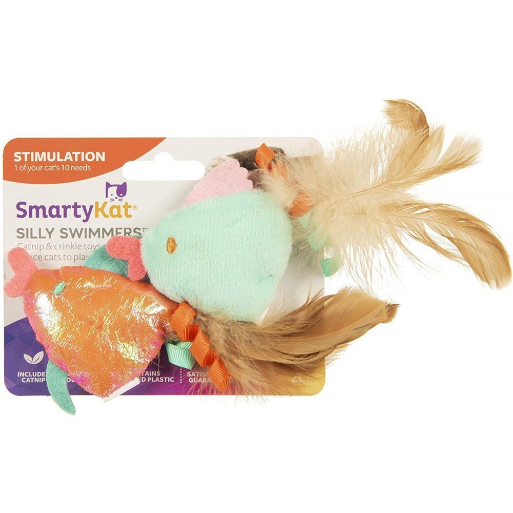 SmartyKat® Silly Swimmer Fish Goldfish Catnip Cat Toys
