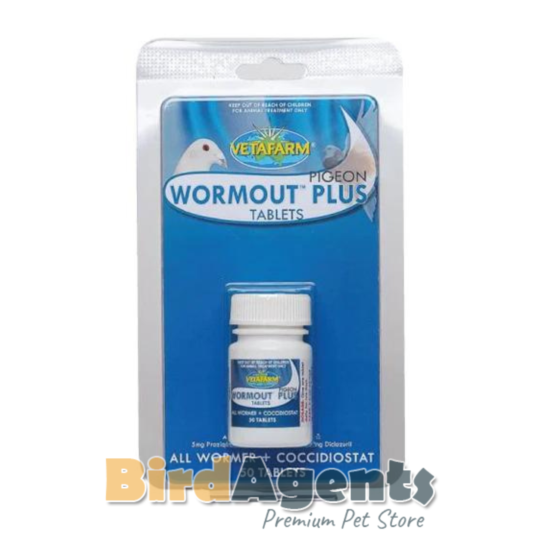 Pigeon Wormout Plus Tablets β Complete Control of Worms & Coccidia
