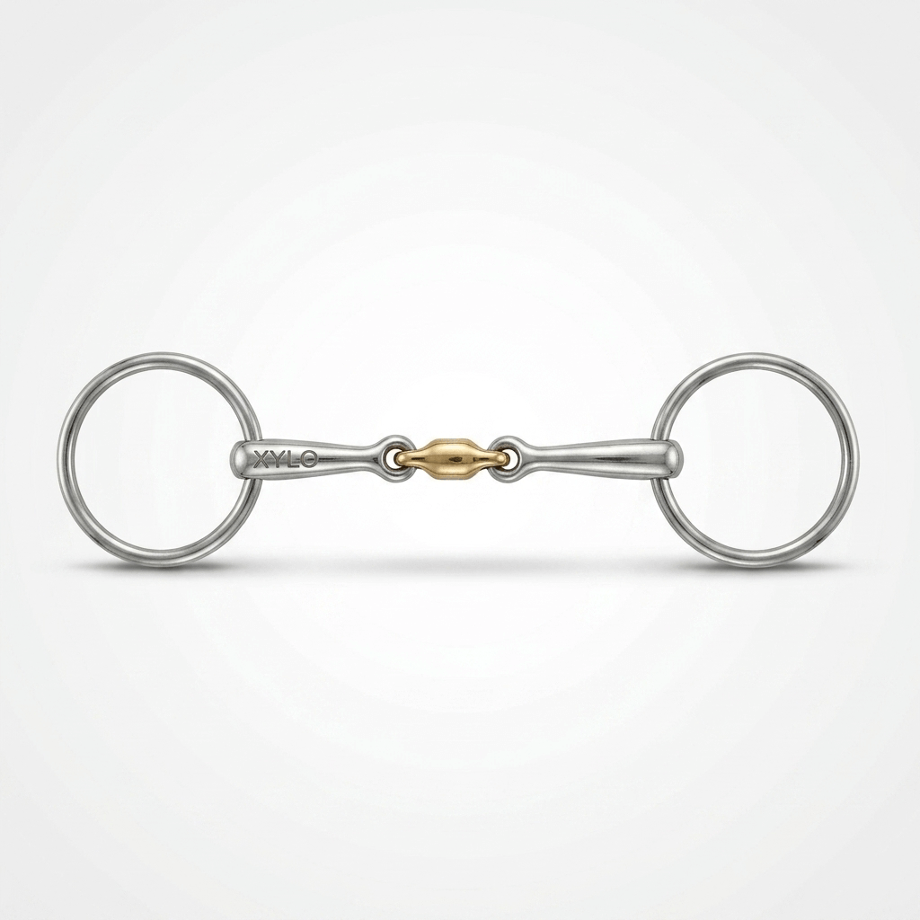 XYLO LS Ring Double Joint Curved Horse Bit