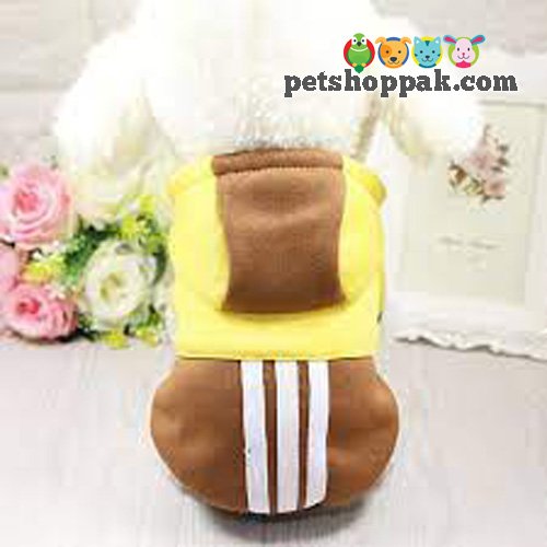 Yellow Strip Warm Hoodie for Pets