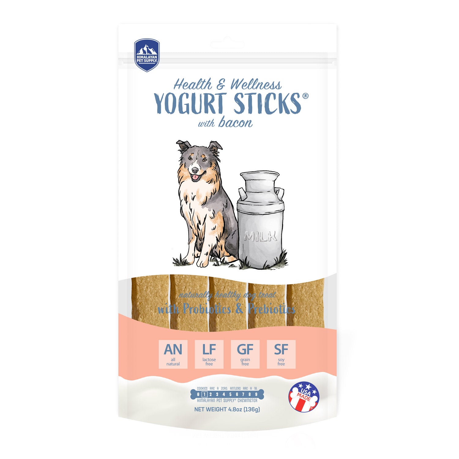 HIMALAYAN Dog Chew Yogurt Sticks Bacon