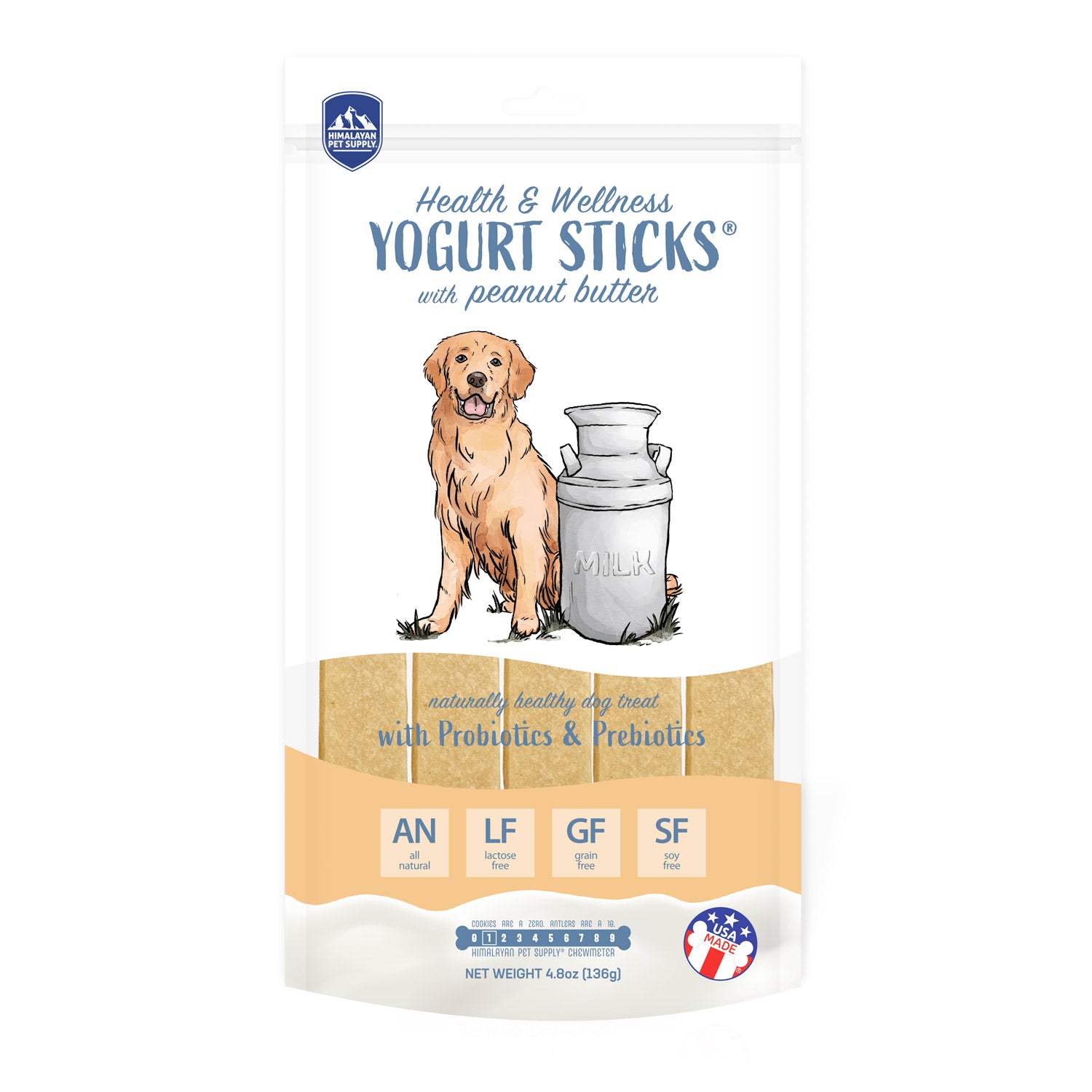 HIMALAYAN Dog Chew Yogurt Sticks Peanut Butter