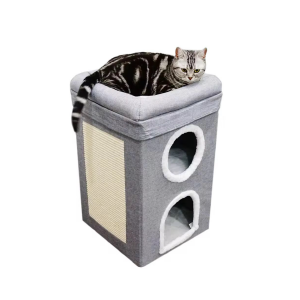 Three Layer Cat Scratcher House Bed