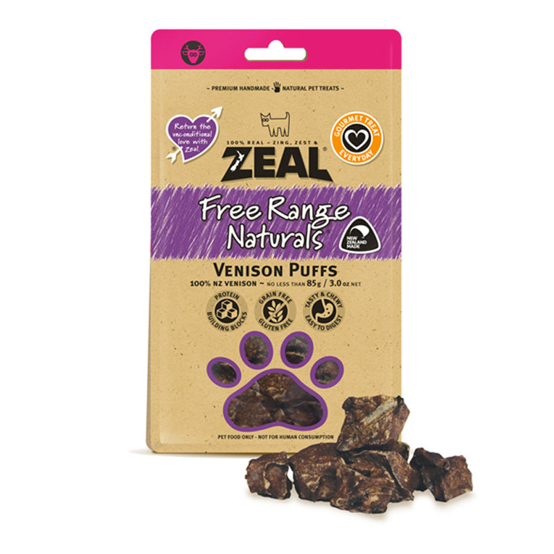Zeal - Dried Venison Puffs 85G