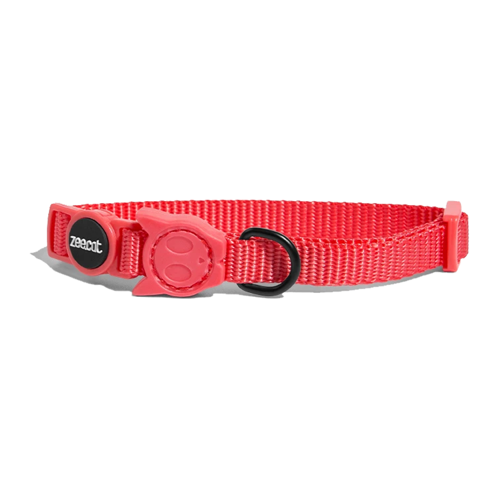 ZEE.CAT Neon Coral Cat Collar