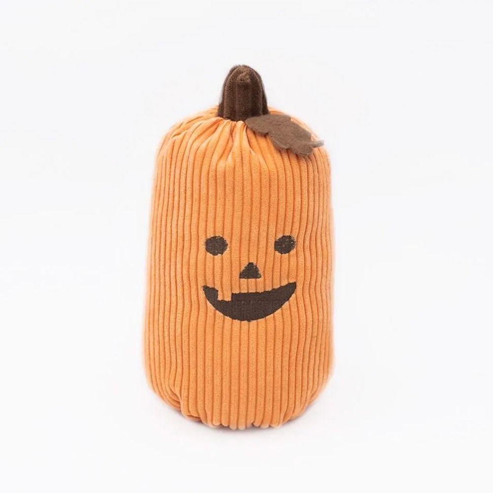 Zippypaws Halloween Jumbo Pumpkin Plush Dog Toy - Orange
