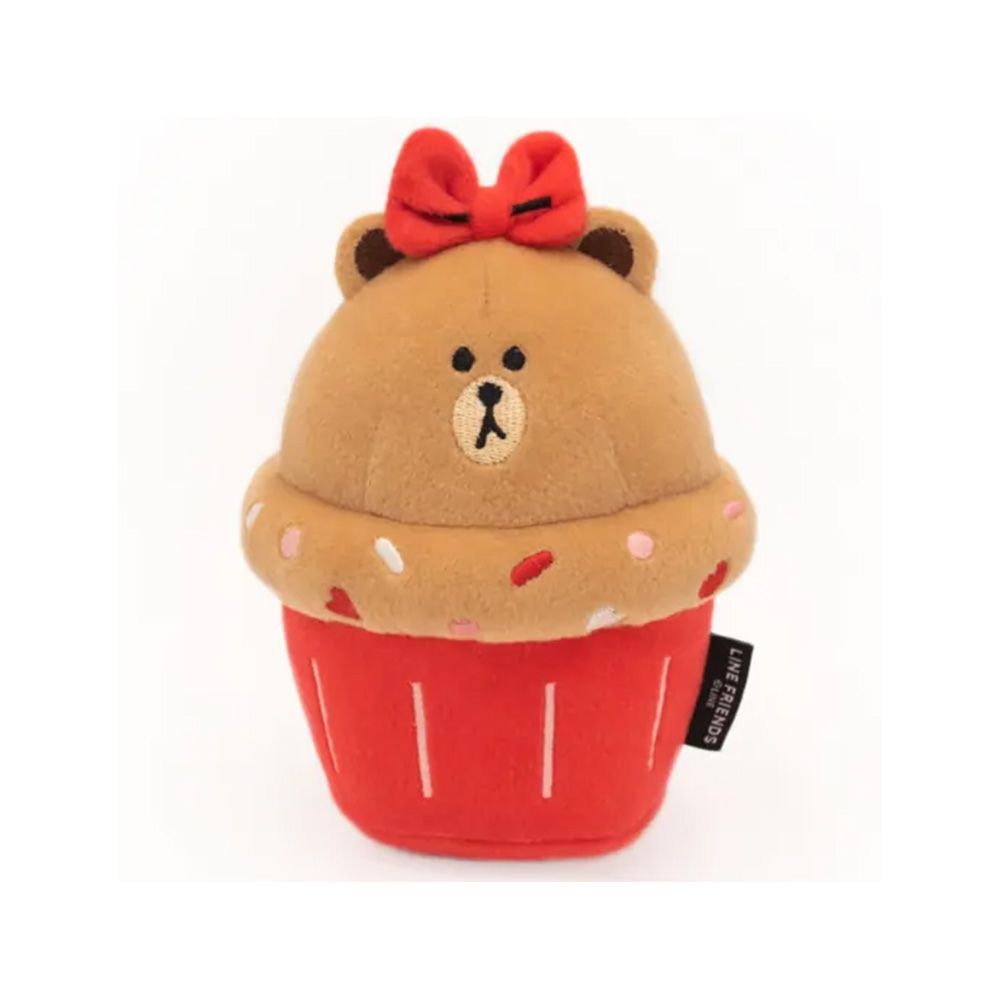ZippyPaws Line Friends NomNomz Cupcake Choco Dog Toy
