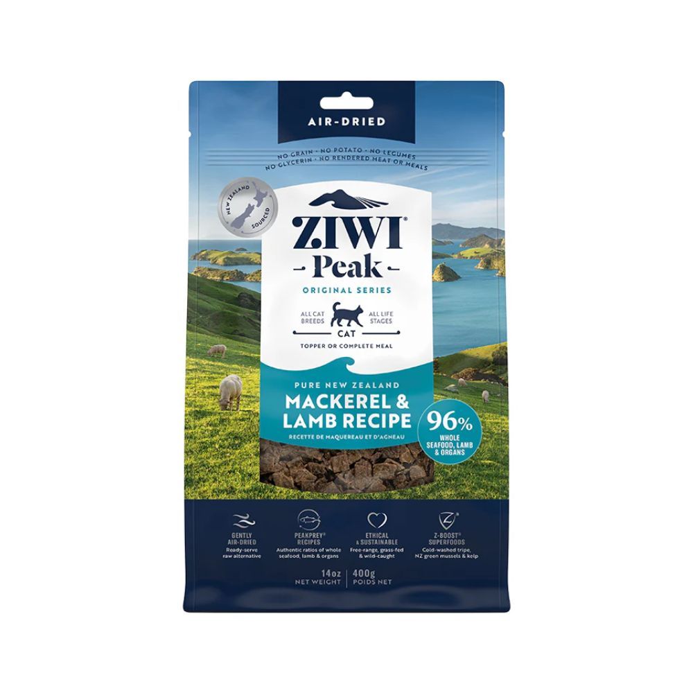 Ziwi Peak Air-Dried Mackerel and Lamb Dry Cat Food - 400 g