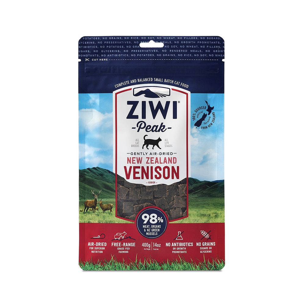 Ziwi Peak Air Dried Venison Recipe Dry Cat Food - 400g