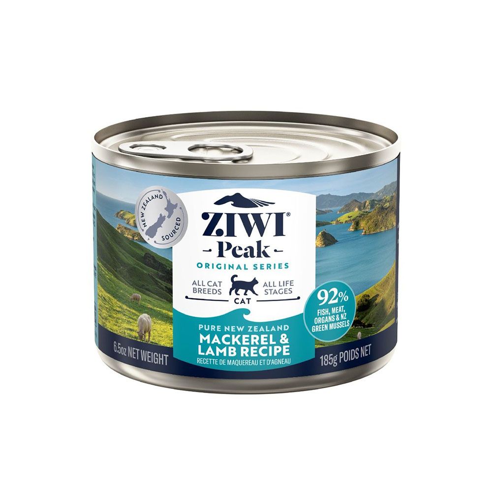 Ziwi Peak Mackerel and Lamb Recipe Canned Cat Food - 185 g