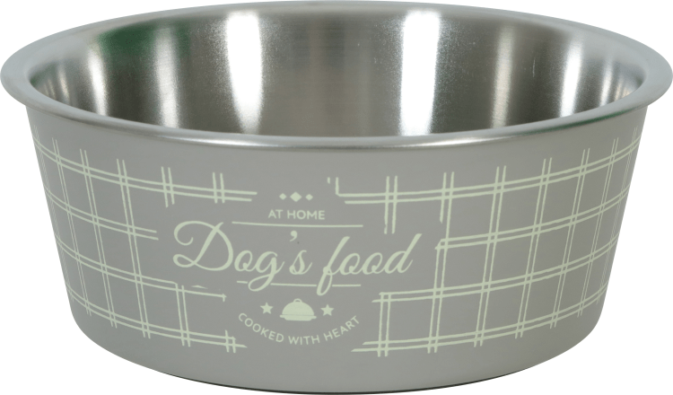 Non-Slip Food Dog Bowl Taupe 750 Ml