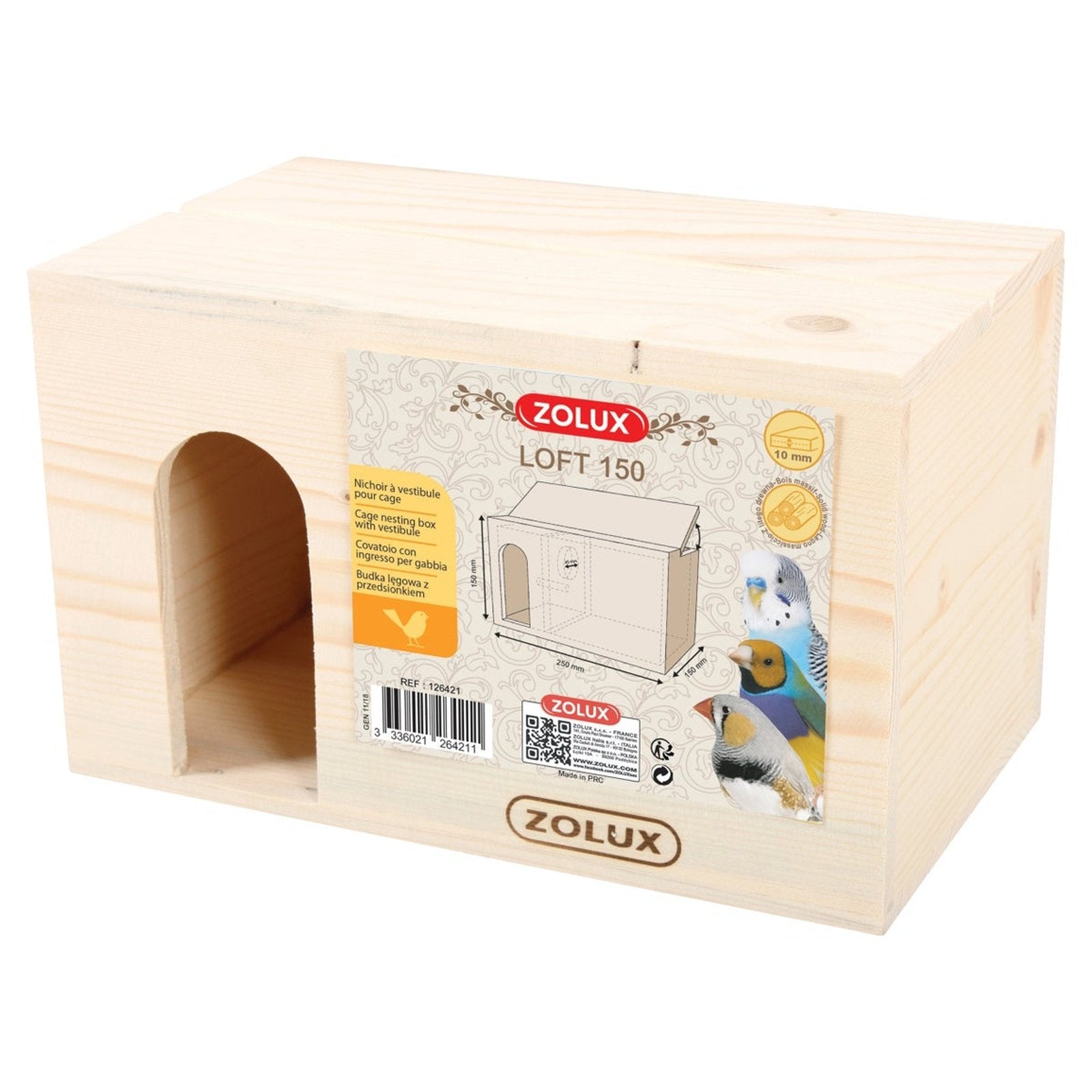 ZOLUX Bird Nesting Box - Loft 150