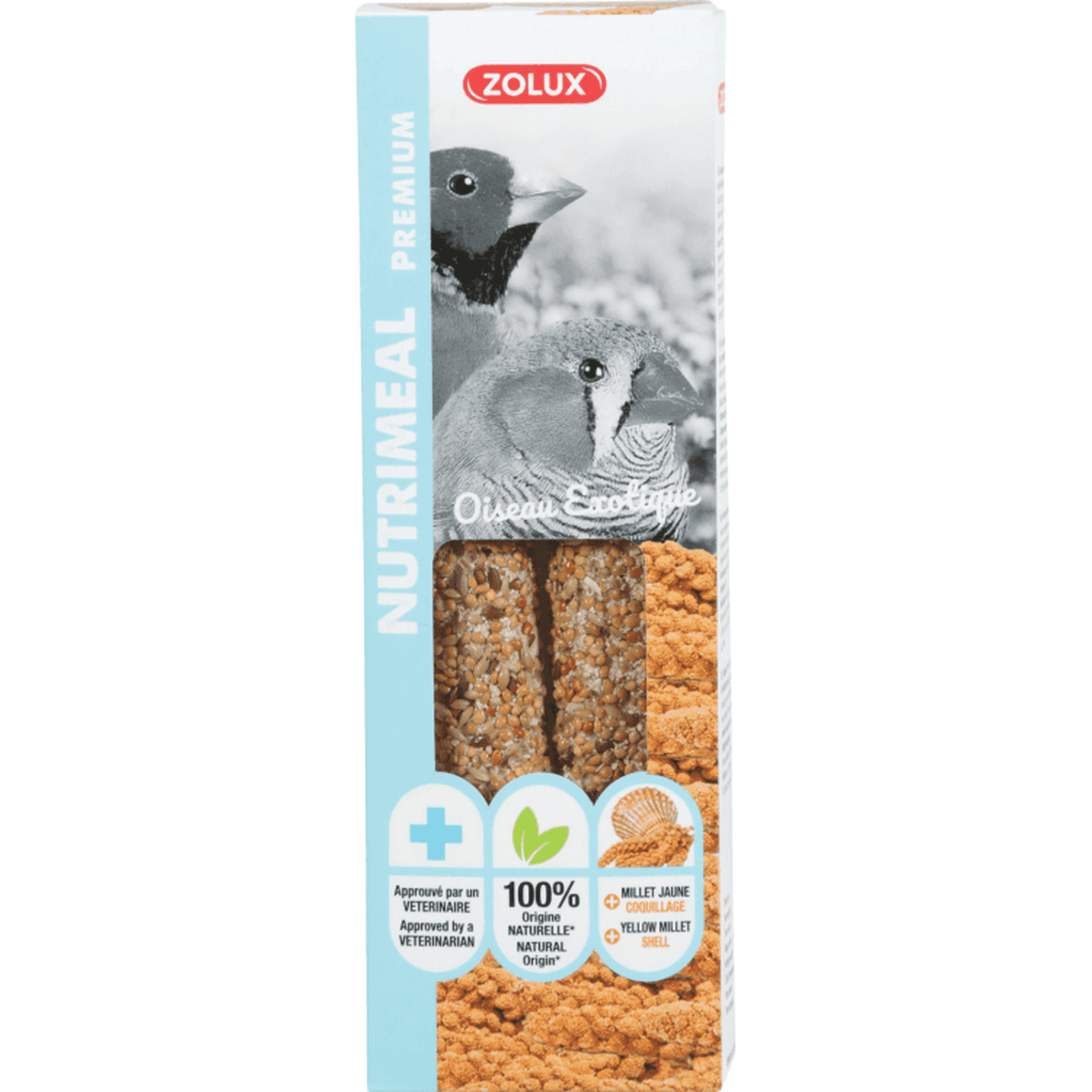 Zolux Nutrimeal Premium Sticks Exotic Bird Millet -110g