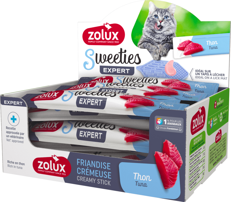 Zolux Sweeties Creamy Stick For Cat - Tuna -48pcs/Box