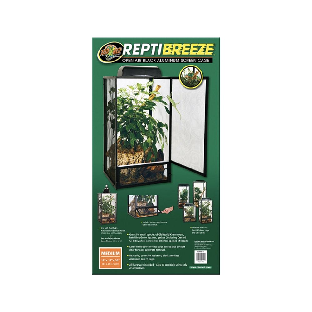 Zoo Med ReptiBreeze Aluminum Screen Cage - Medium