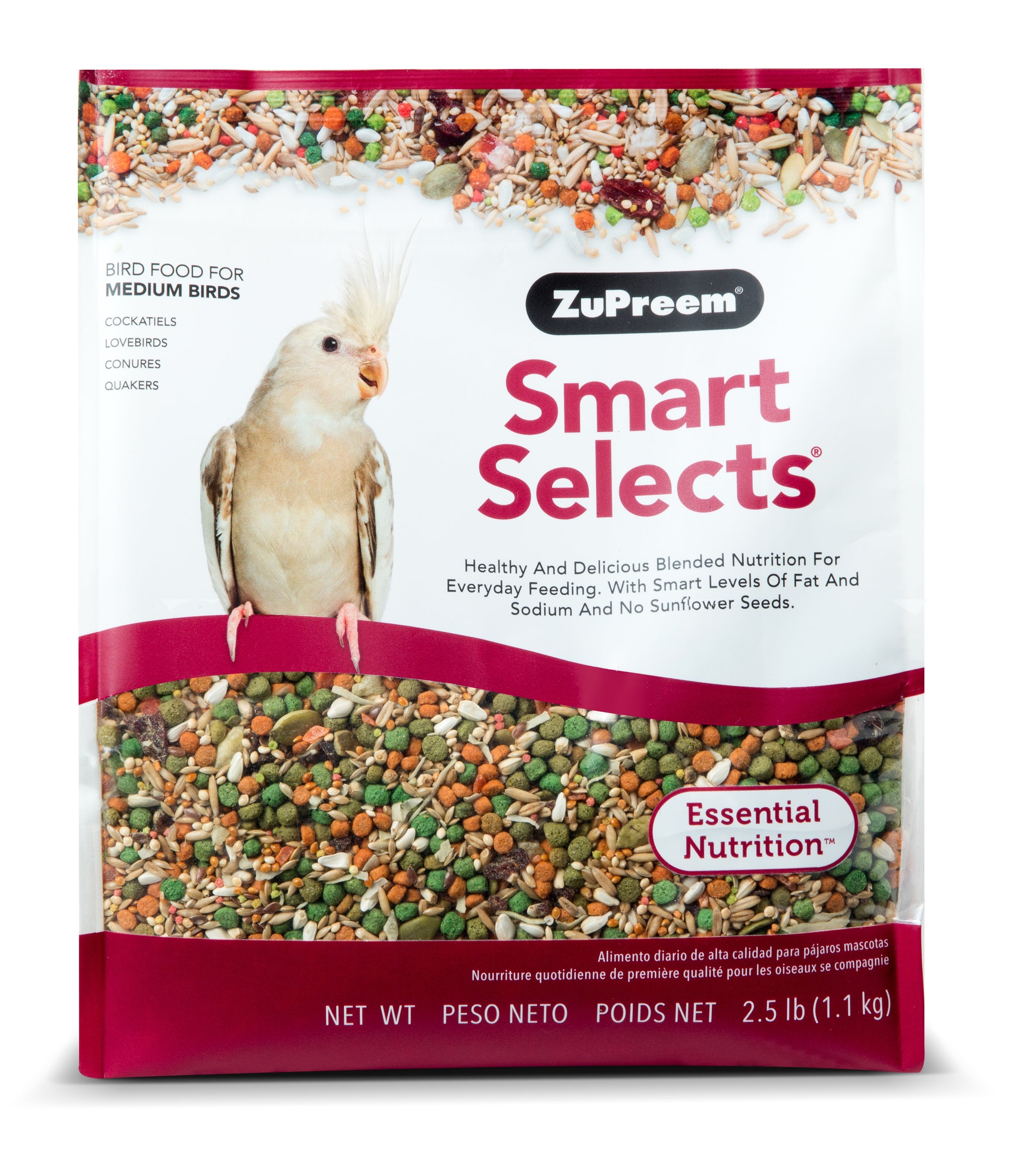 Zupreem Smart Selects Cockatiels 2.5 lbs
