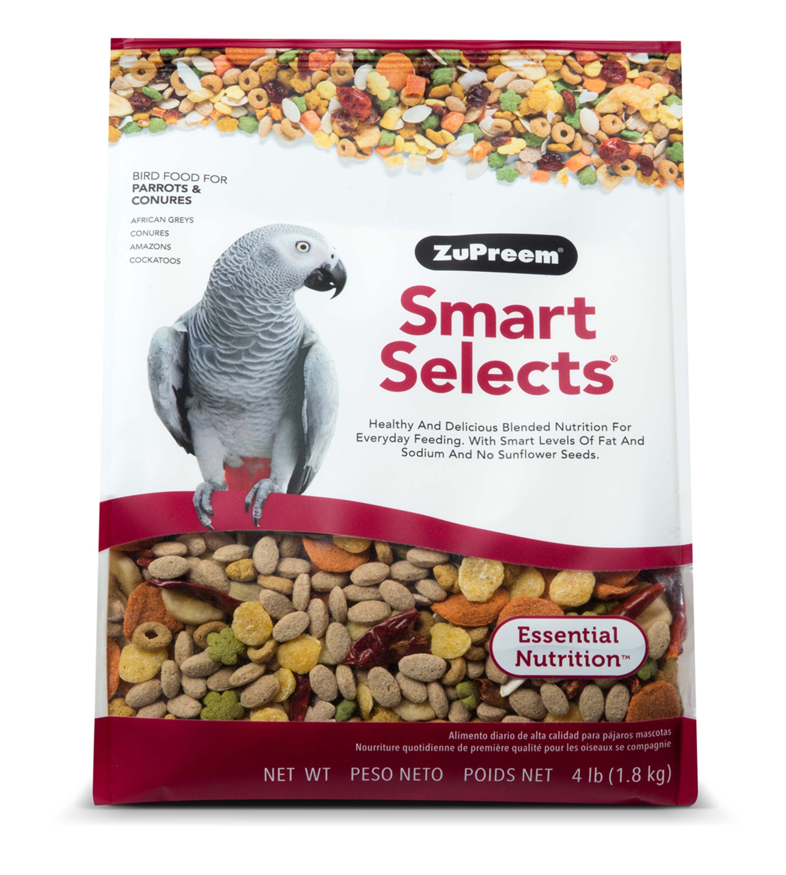 Zupreem Smart Selects Parrots & Conures 4 lbs