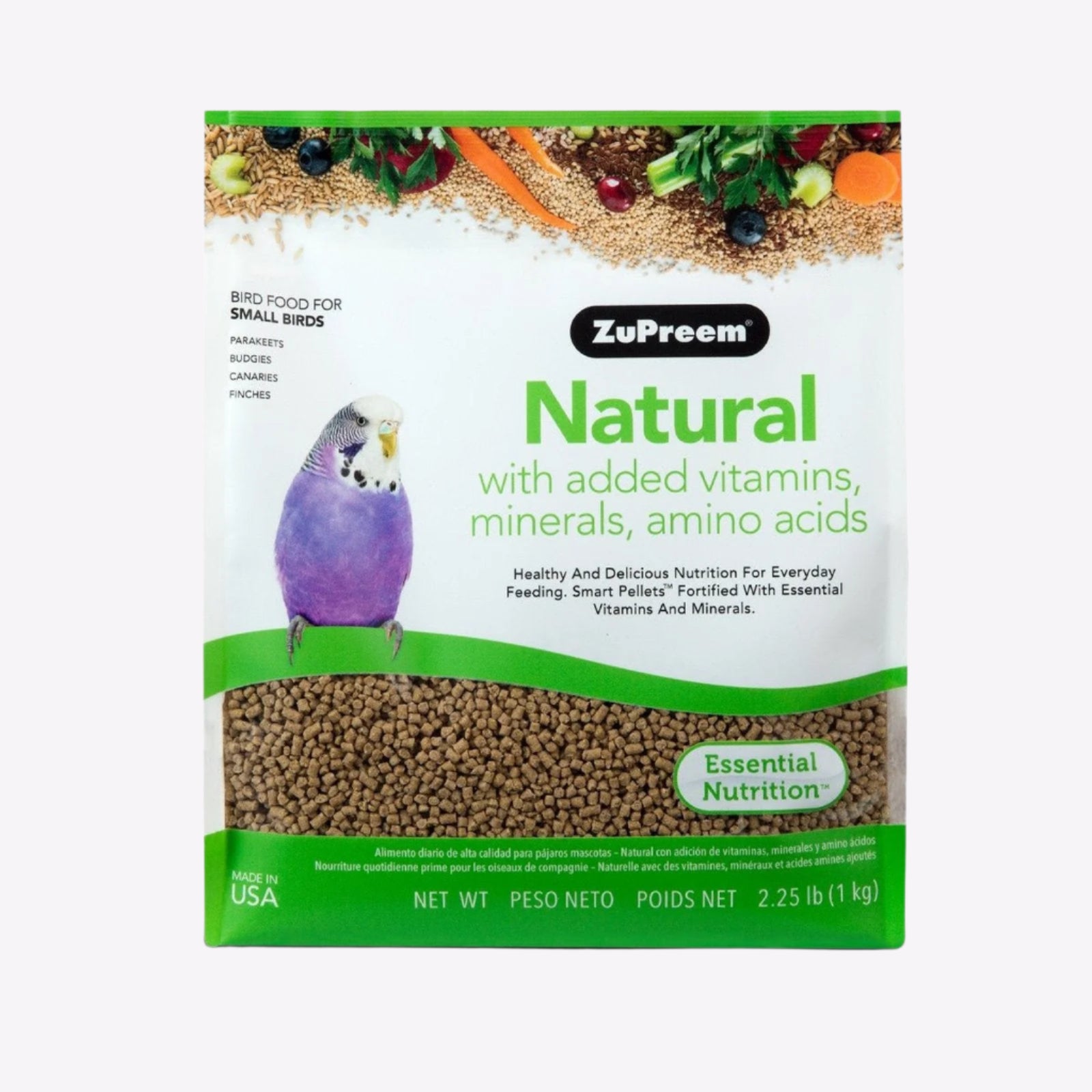 Zupreem Natural Avian Diet - Small Birds - 1kg