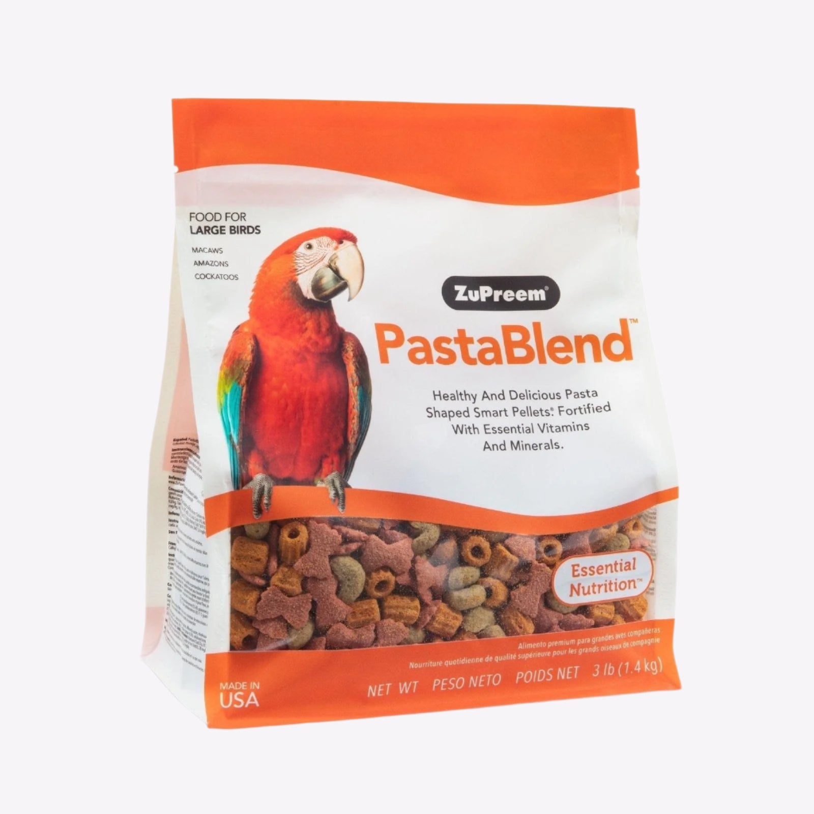 Zupreem Pastablend Large Parrot Food - 1.4kg