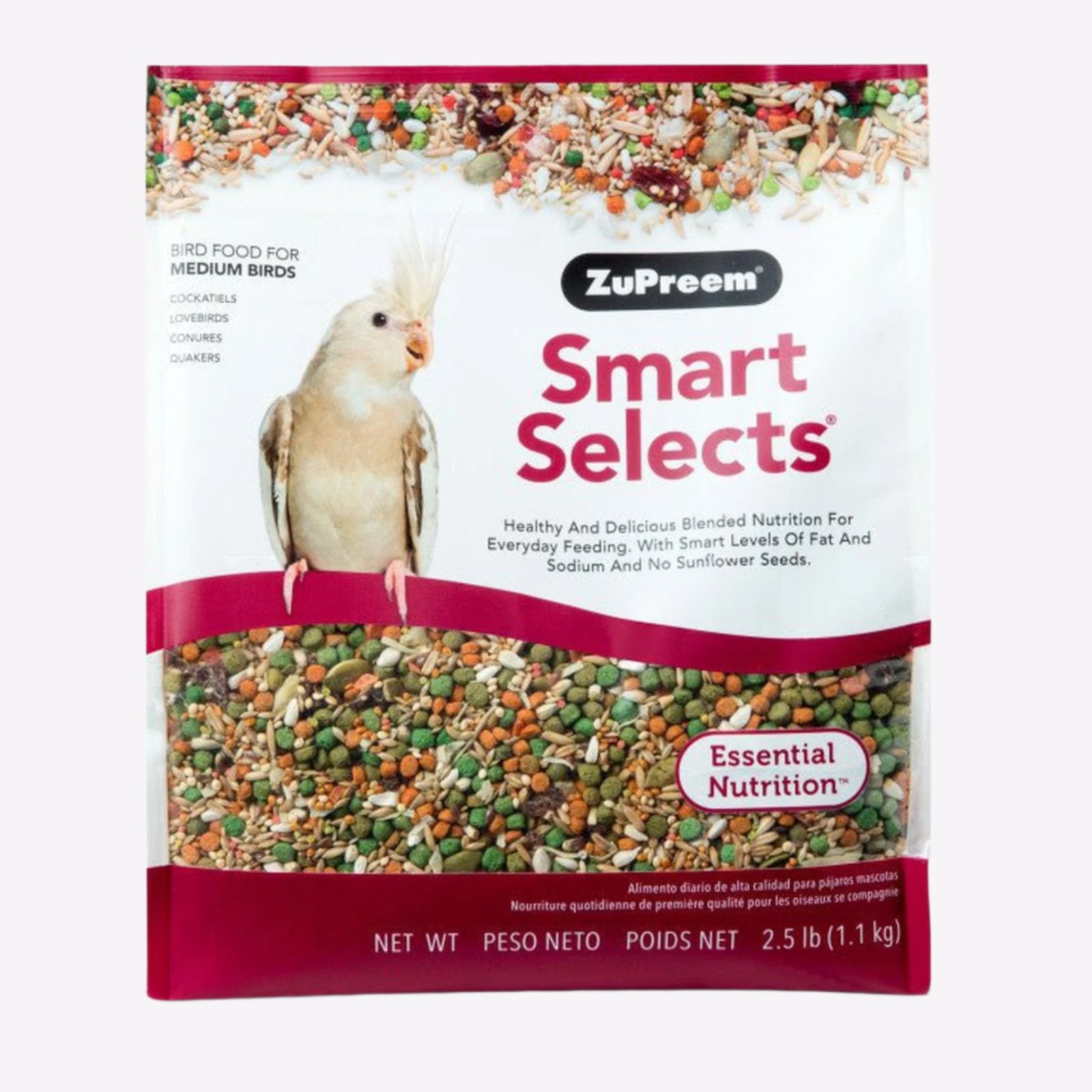 Zupreem Smart Selects Cockatiels - 1.1kg