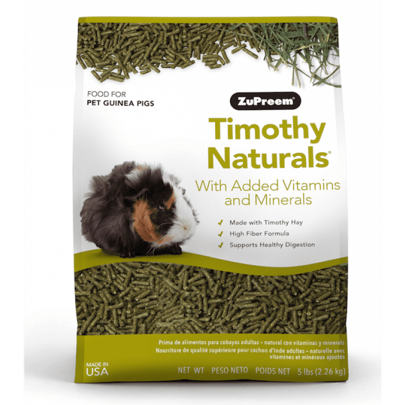 Zupreem Timothy Naturals Guinea Pig Pellets - 2.26kg