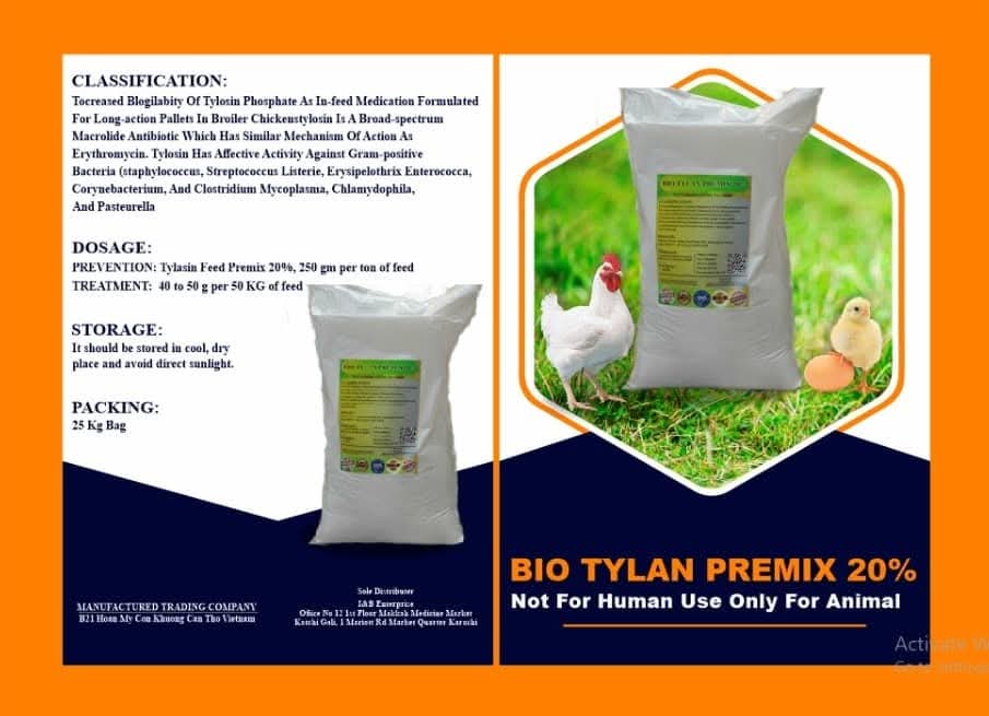 BIO TYLON 20% Tylosin Tartrate 20% Poultry