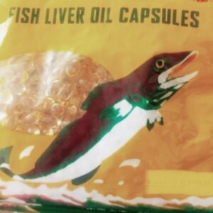 Fish liver oil capsules for pets
