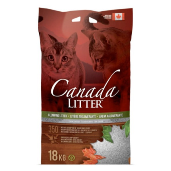 Canada Litter Unscented Clumping Cat Litter - 18kg