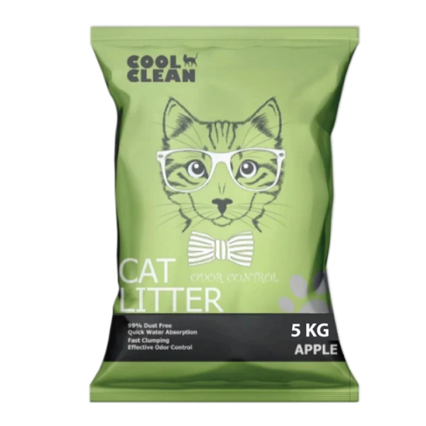 Cool Clean Apple Scented Clumping Cat Litter - 5kg