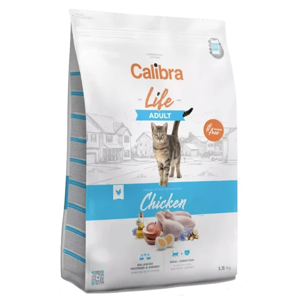 Calibra Cat Life Chicken Adult Dry Cat Food - 6kg