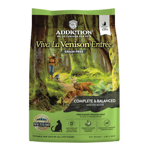 Addiction Viva La Venison Adult Dry Cat Food - 4lb