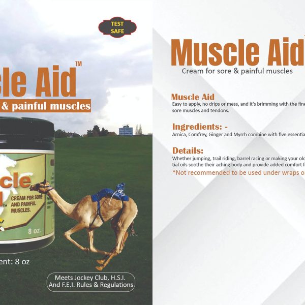 Muscle Aid Care&Cure cream for sore and painful muscles in horses and camels